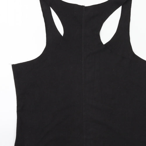 New Look Womens Black   Basic Tank Size 8