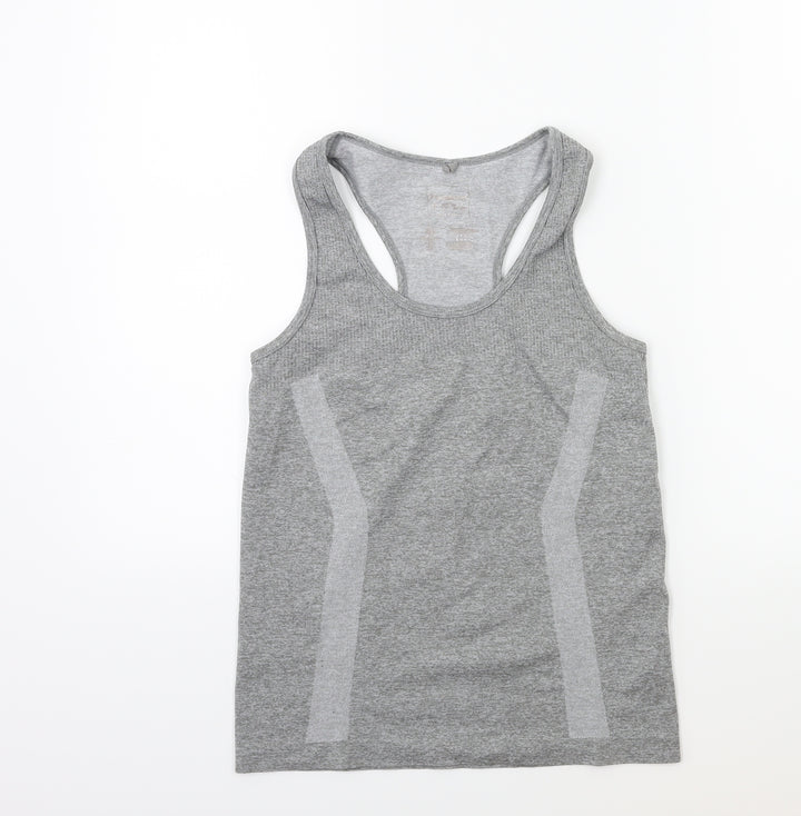WORKOUT Womens Grey Basic Tank Size 6