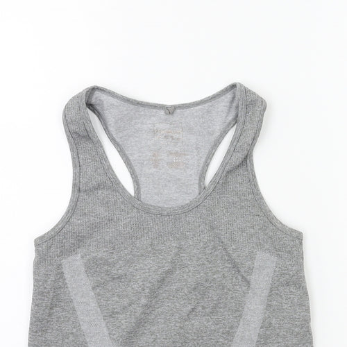 WORKOUT Womens Grey   Basic Tank Size 6