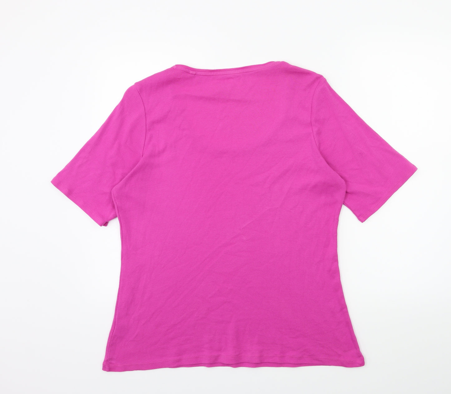 Marks and Spencer Womens Pink   Basic T-Shirt Size 20