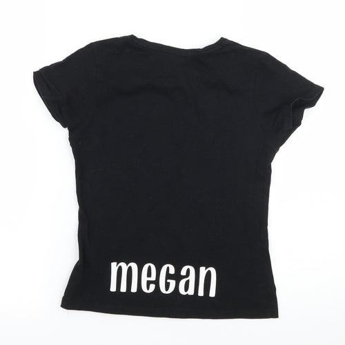Miss E-vie Girls Black  Jersey Basic T-Shirt Size 9-10 Years  - Little Mixers