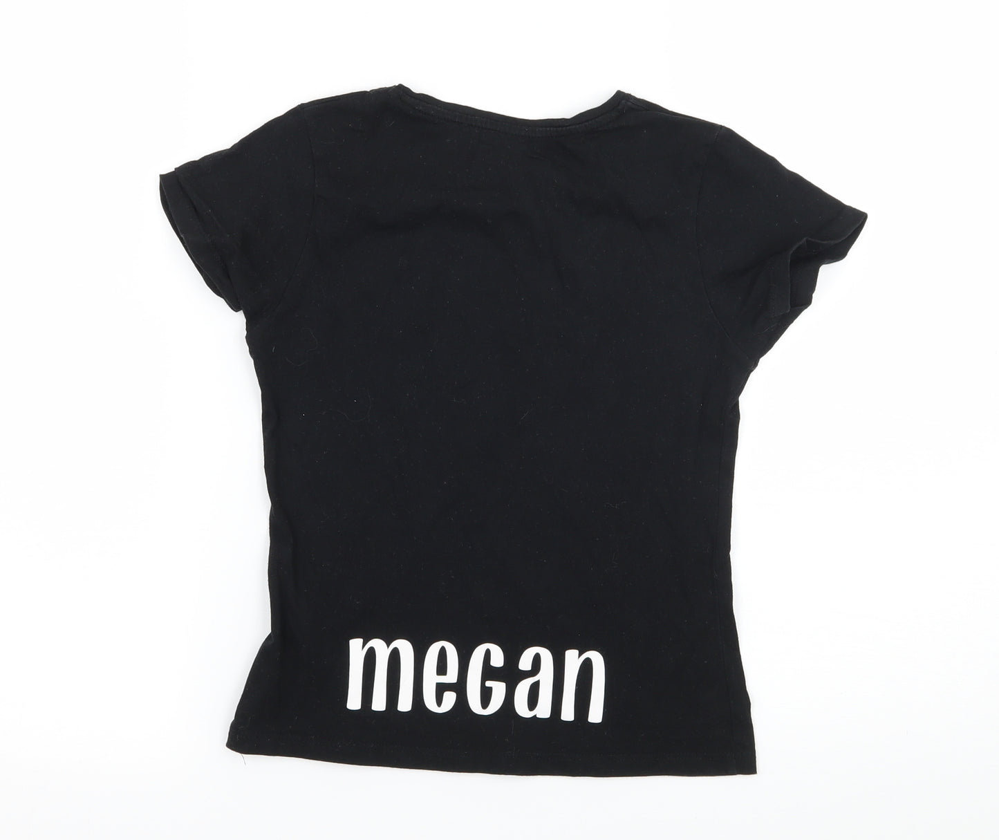 Miss E-vie Girls Black  Jersey Basic T-Shirt Size 9-10 Years  - Little Mixers