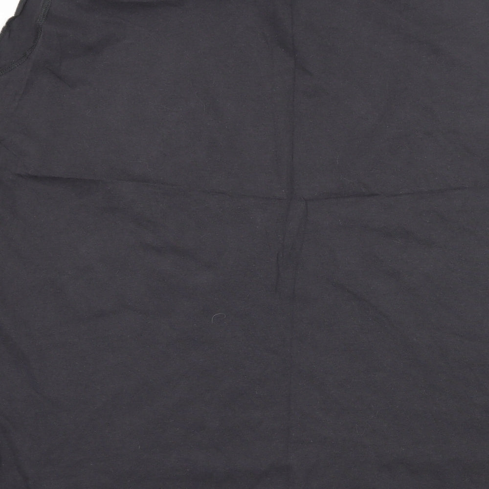 New Look Womens Grey  Jersey Basic T-Shirt Size 24  - Punk Girl