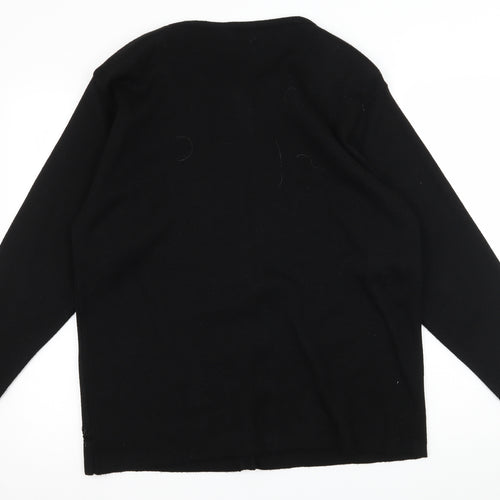 Bonmarché Womens Black  Knit Cardigan Jumper Size M
