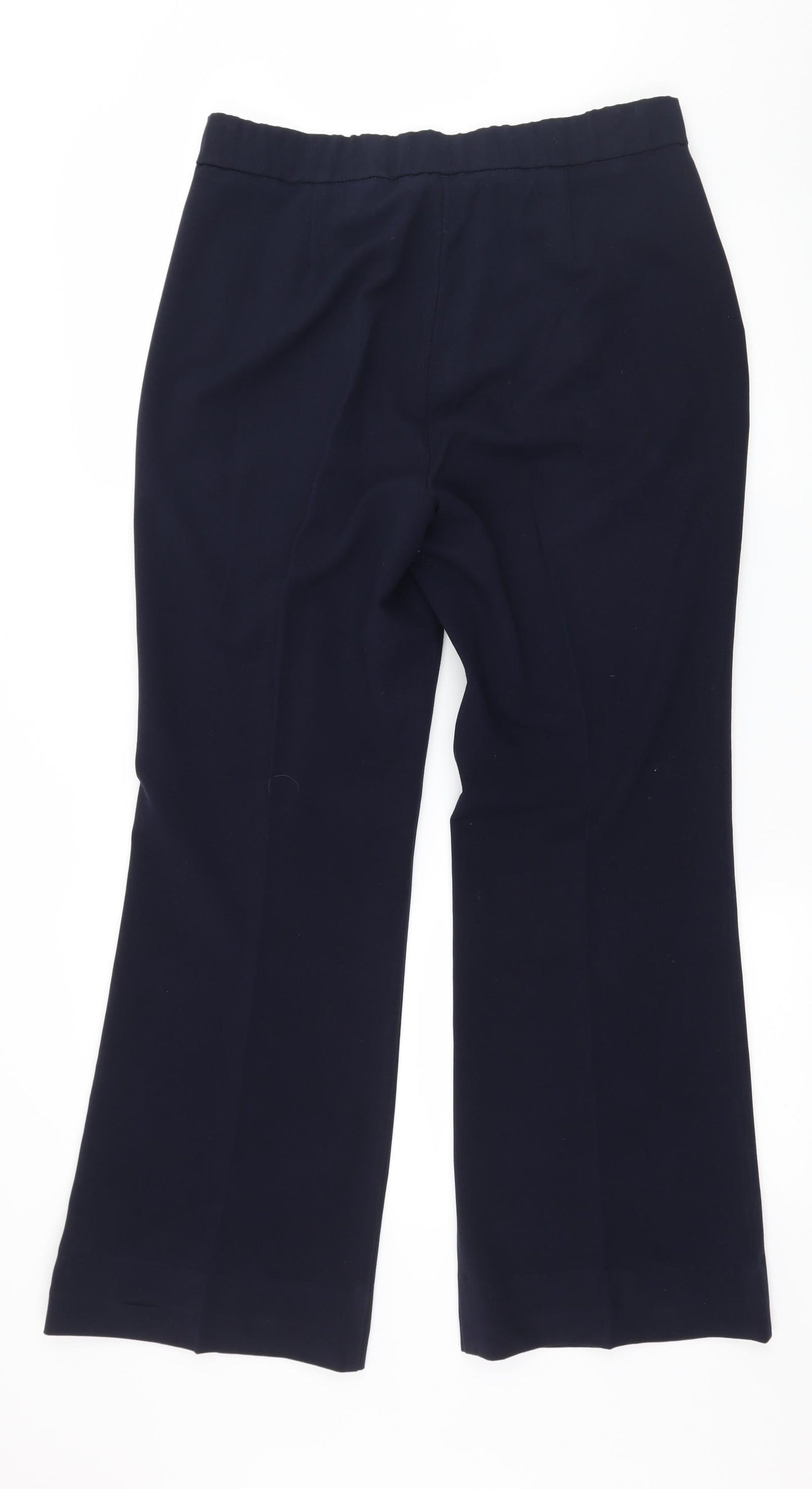 Magisculpt Womens Blue  Jersey Trousers  Size 14 L28 in