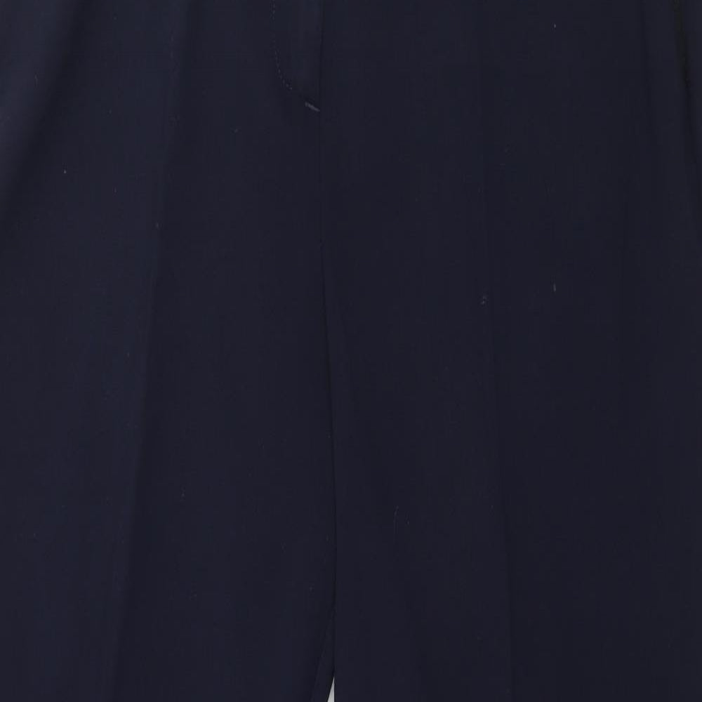 Magisculpt Womens Blue  Jersey Trousers  Size 14 L28 in