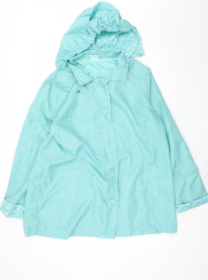 Anne De Lancay Womens Blue Jacket Size L