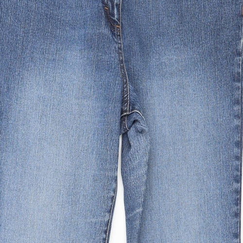 BHS Womens Blue  Denim Straight Jeans Size 16 L30 in