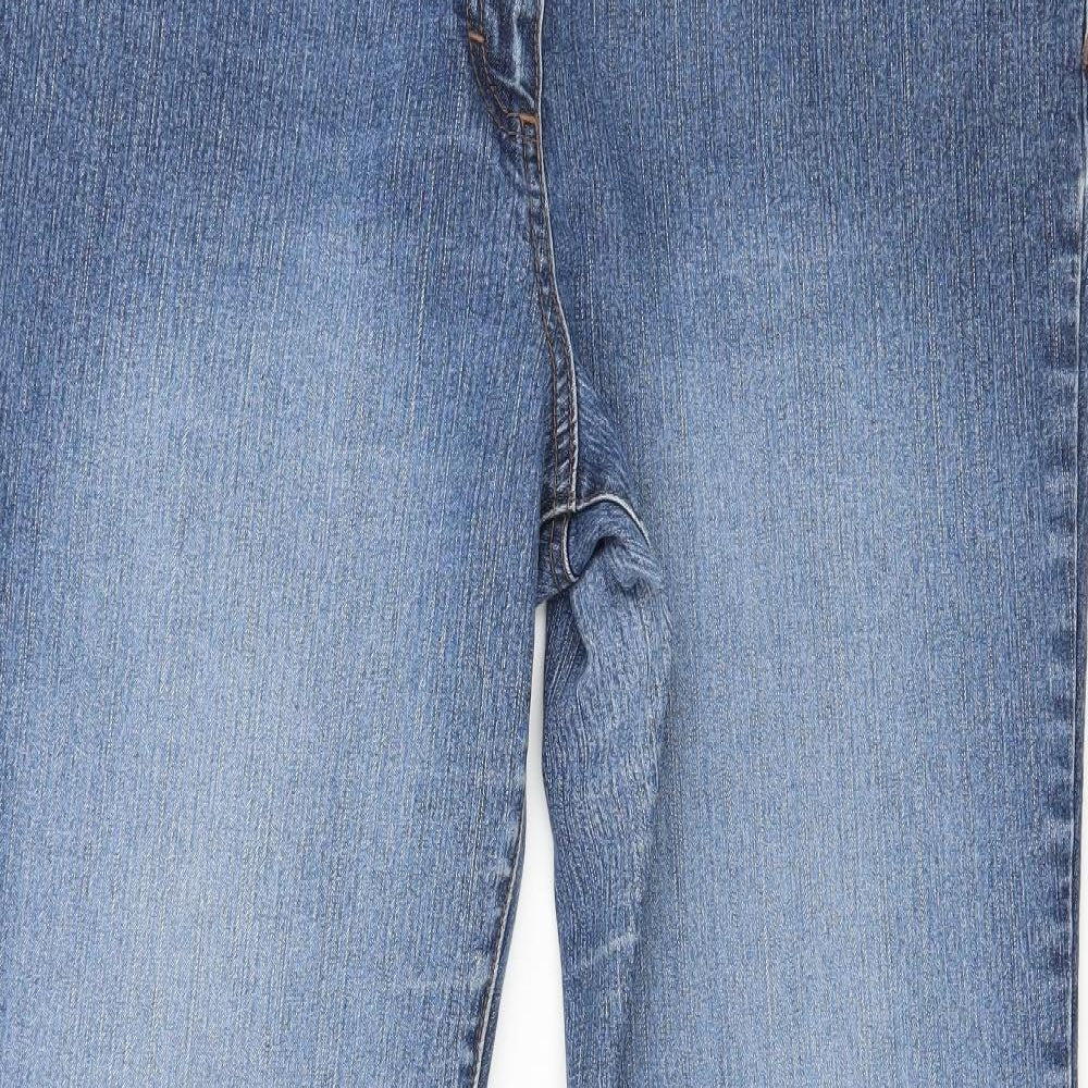 BHS Womens Blue  Denim Straight Jeans Size 16 L30 in