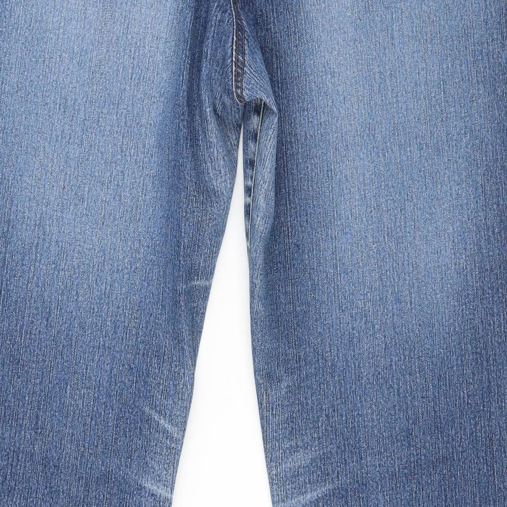 BHS Womens Blue  Denim Straight Jeans Size 16 L30 in