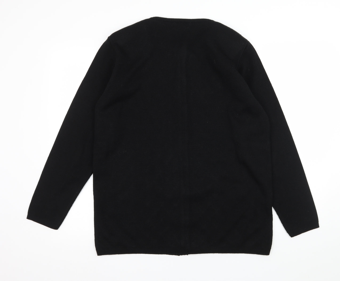 Bonmarché Womens Black  Knit Cardigan Jumper Size M