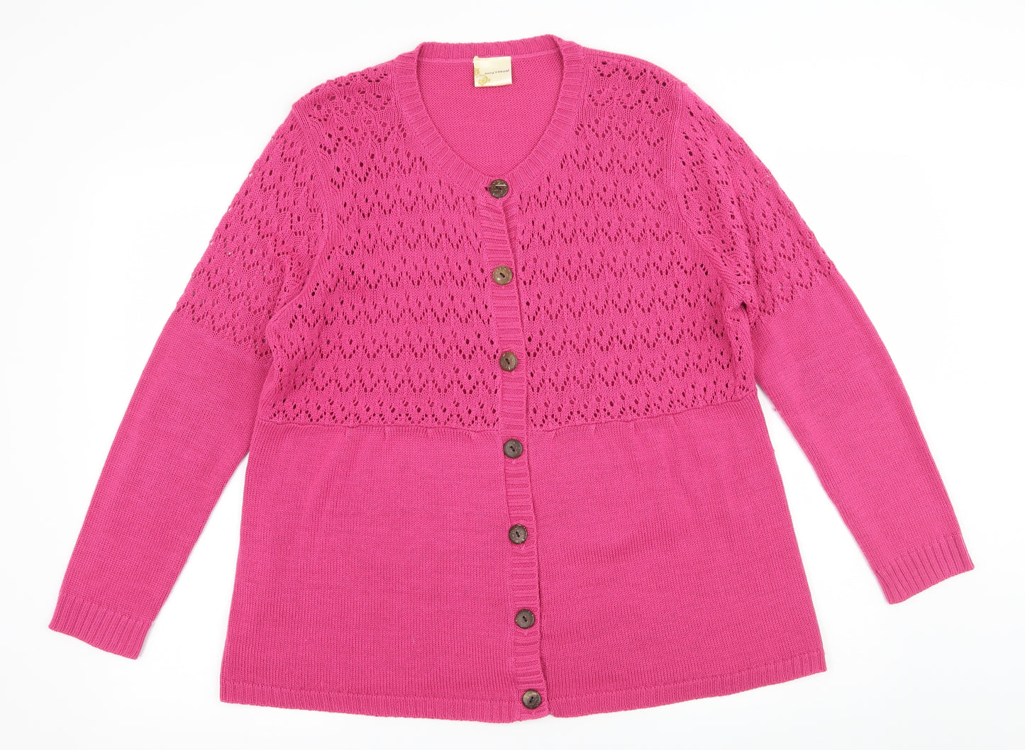 BEING CASUAL  Womens Pink  Knit Cape Jumper Size 16