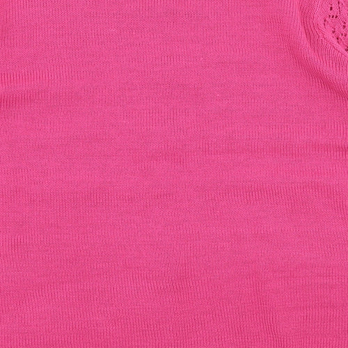 BEING CASUAL  Womens Pink  Knit Cape Jumper Size 16