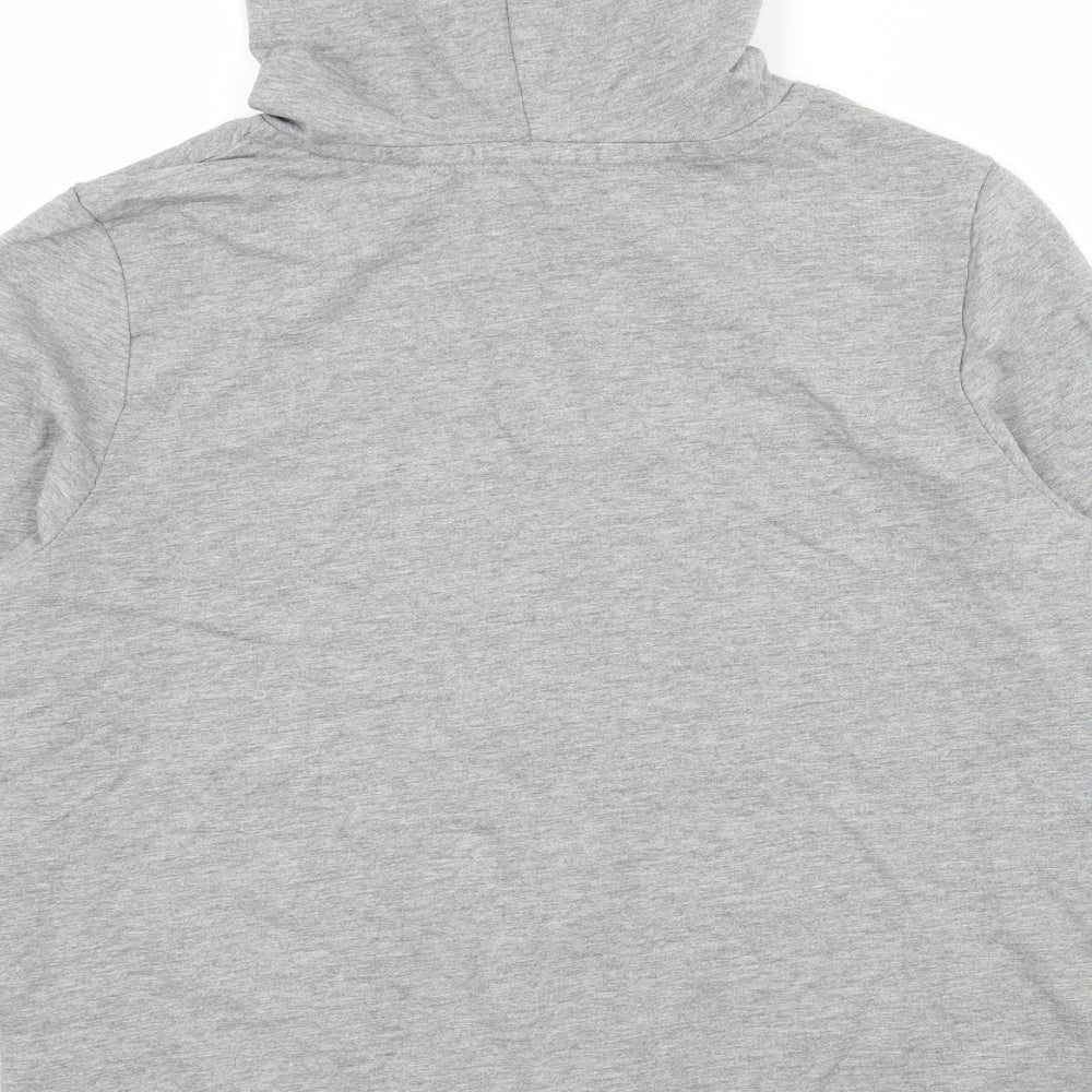 George Womens Grey  Jersey Full Zip Hoodie Size 14