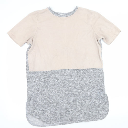 River Island Womens Grey  Jersey Basic T-Shirt Size 8