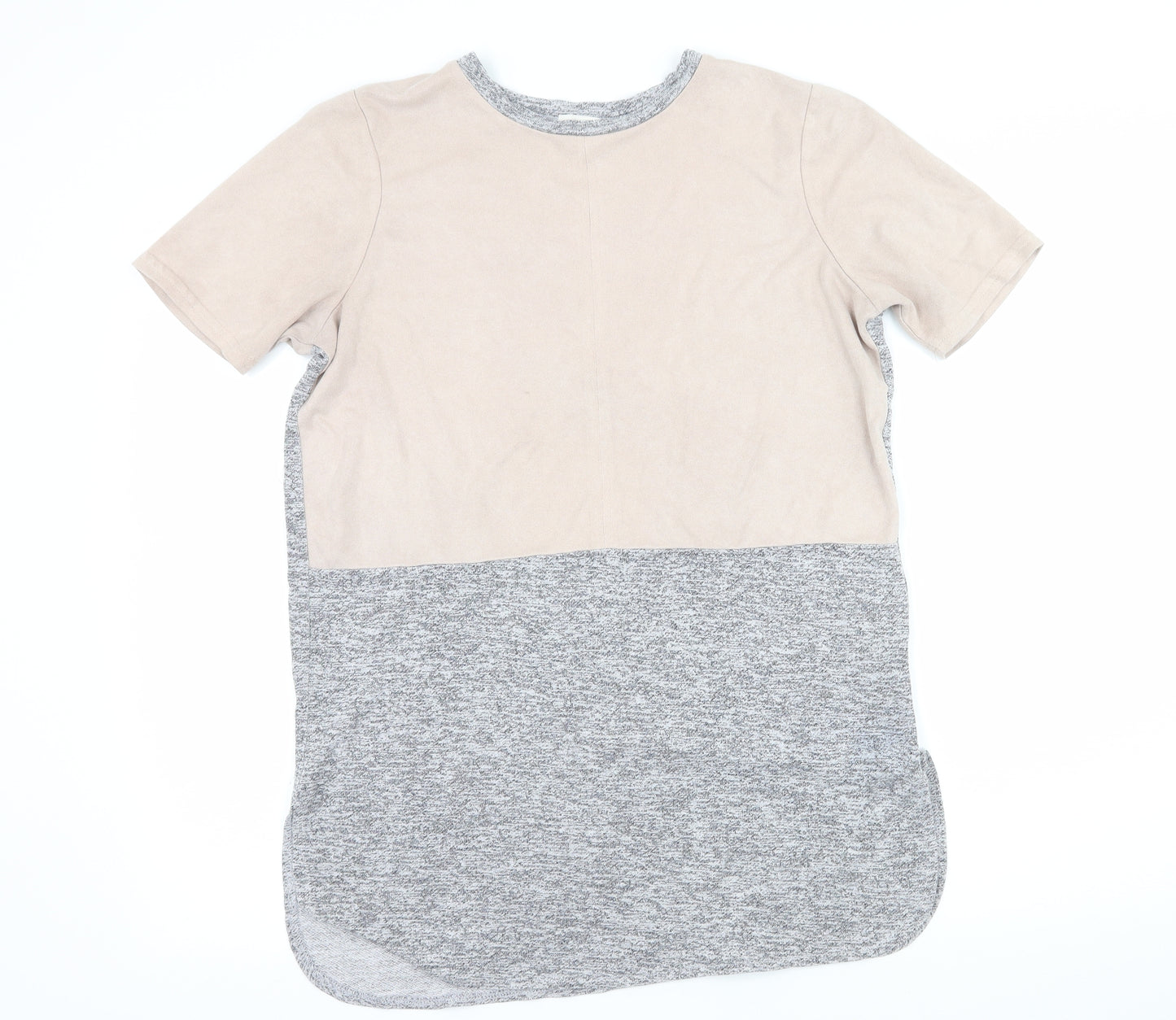 River Island Womens Grey  Jersey Basic T-Shirt Size 8