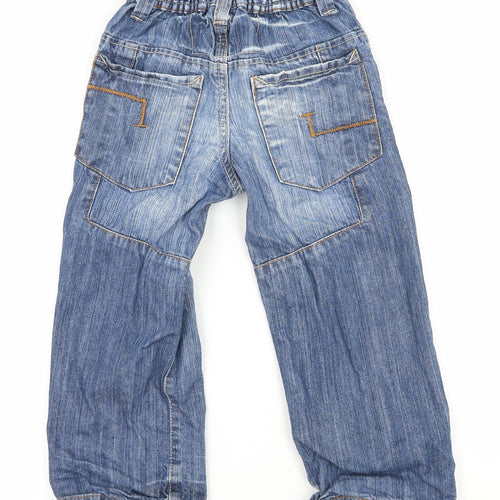 NEXT Boys Blue  Denim Straight Jeans Size 3-4 Years - Distressed