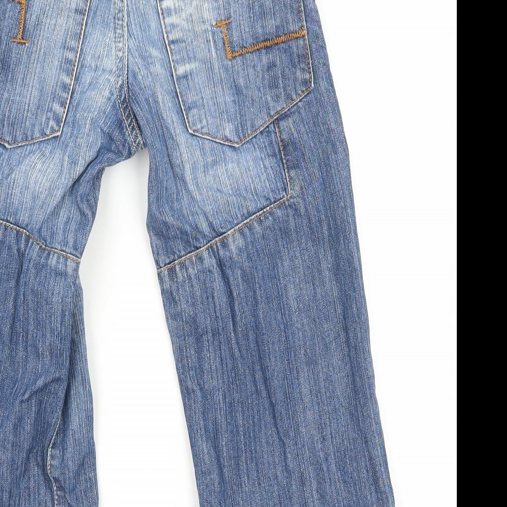 NEXT Boys Blue  Denim Straight Jeans Size 3-4 Years - Distressed