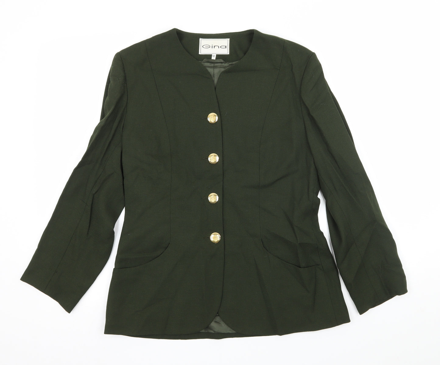 Gina Womens Green   Jacket  Size 12