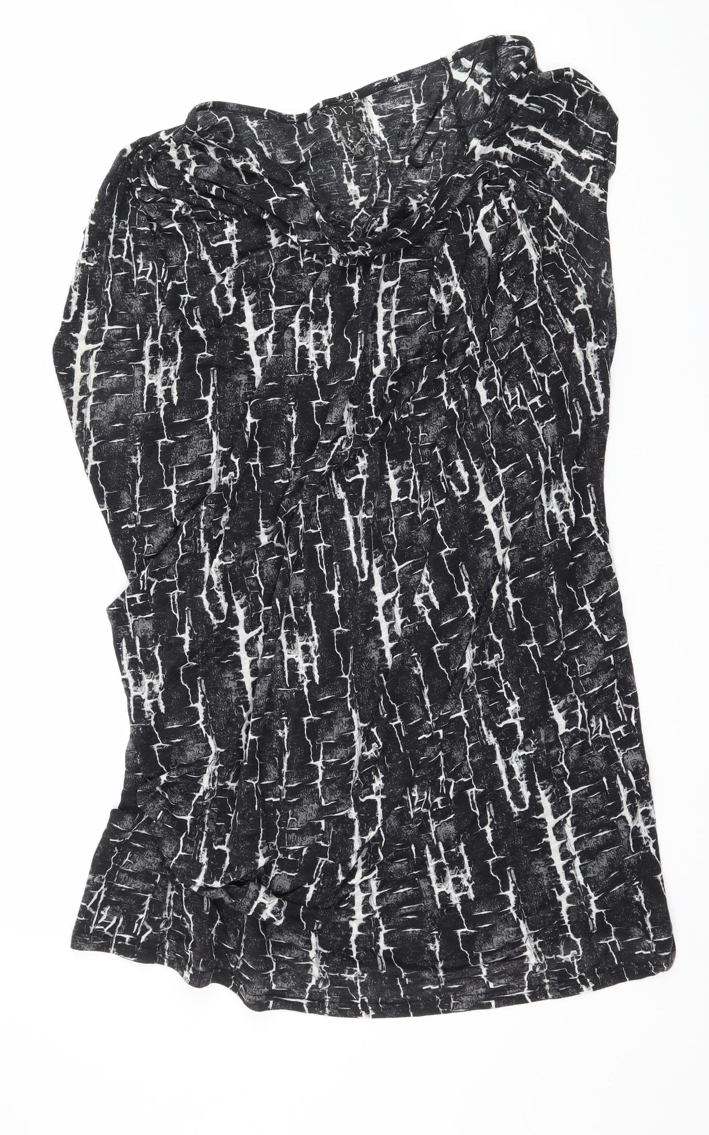 NEXT Womens Grey Geometric Jersey Basic T-Shirt Size 20