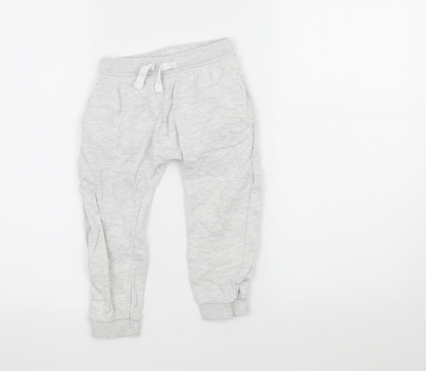 Matalan Boys Grey  Jersey Jogger Trousers Size 3-4 Years