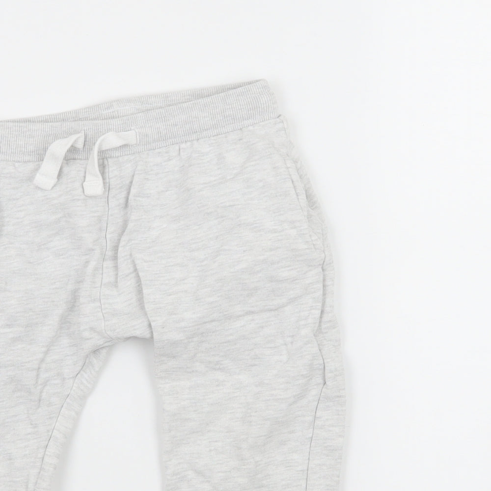 Matalan Boys Grey  Jersey Jogger Trousers Size 3-4 Years