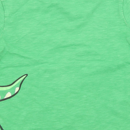 Preworn Boys Green  Jersey Basic T-Shirt Size 3-4 Years  - Rex Toy Story