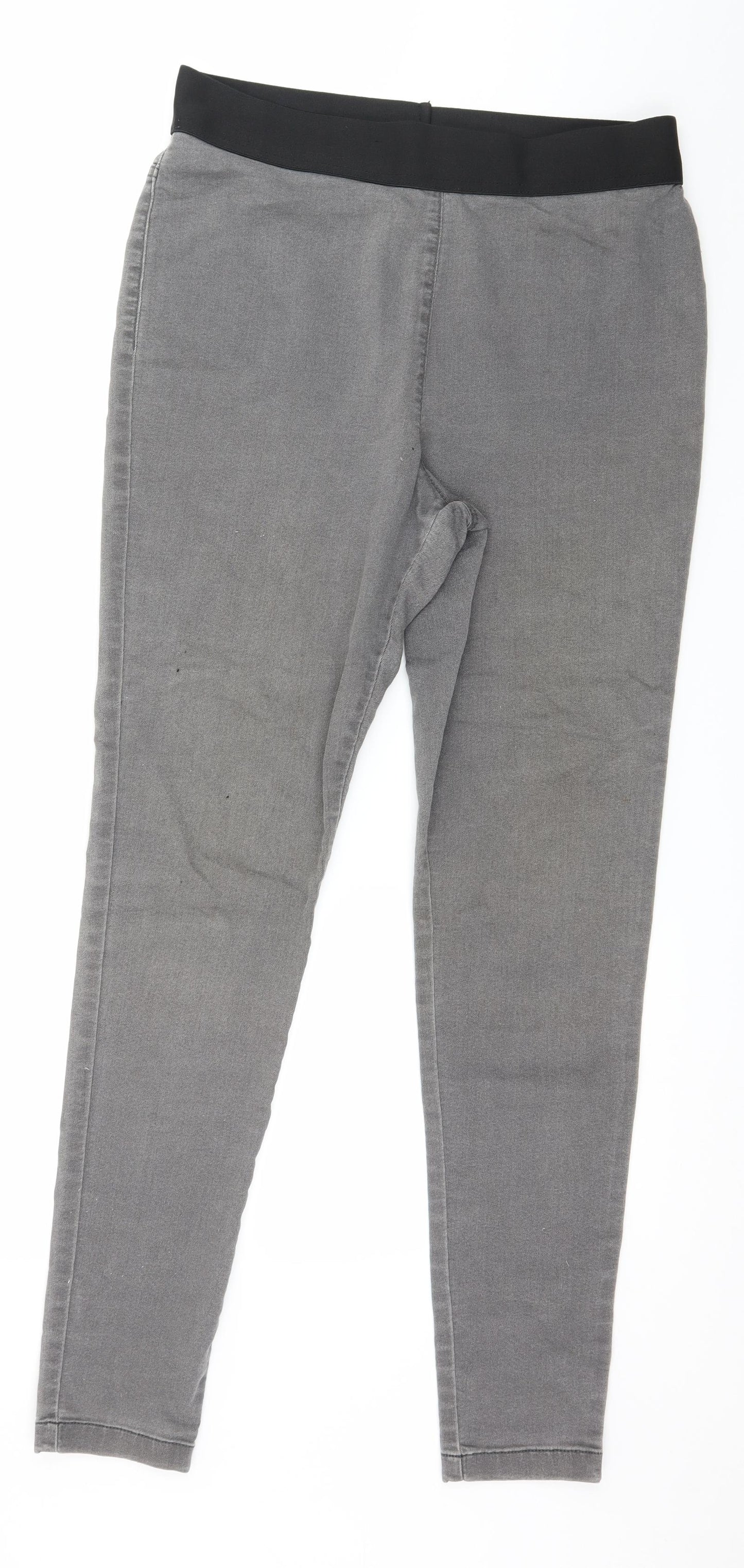 Marks and Spencer Womens Grey  Denim Jegging Jeans Size 14 L30 in