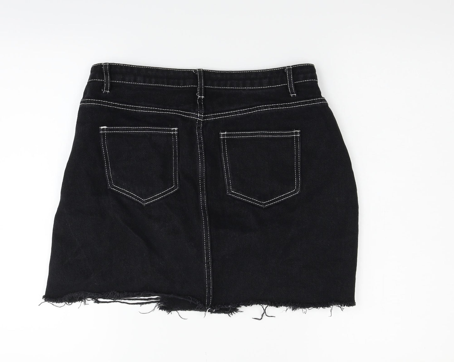 Misguided Womens Black   Flare Skirt Size 12