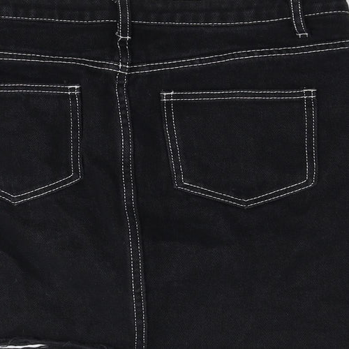 Misguided Womens Black   Flare Skirt Size 12