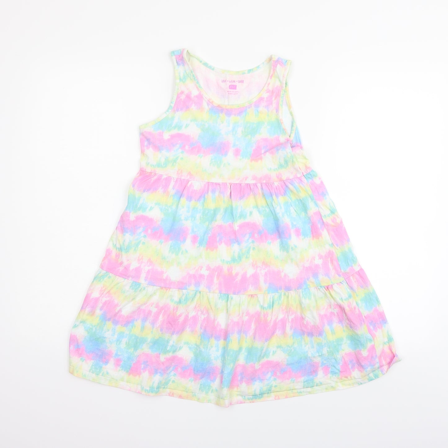 F&F Girls Multicoloured Geometric  Fit & Flare  Size 10-11 Years