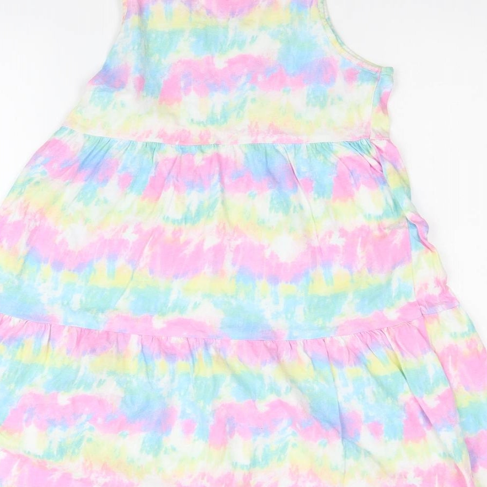 F&F Girls Multicoloured Geometric  Fit & Flare  Size 10-11 Years