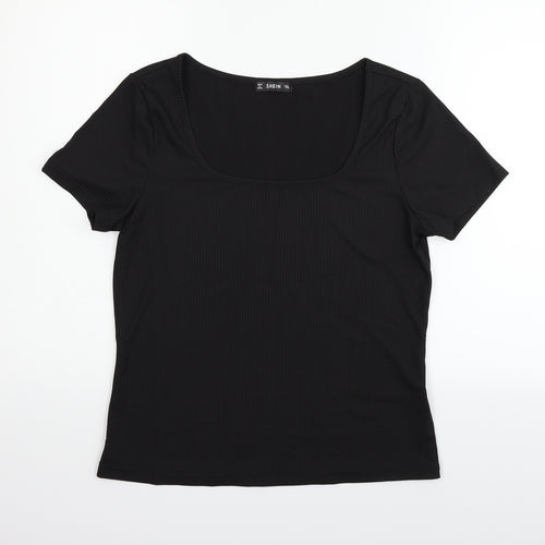 SheIn Womens Black   Basic T-Shirt Size XL