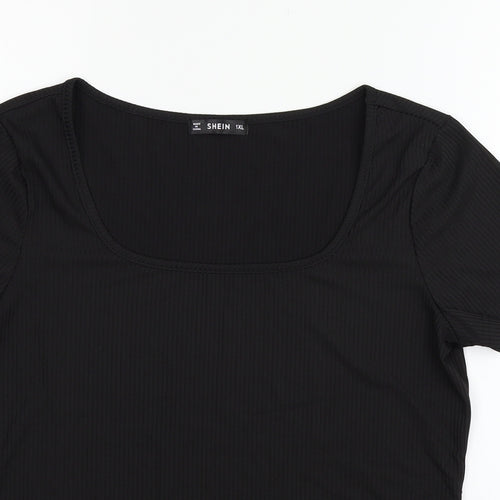 SheIn Womens Black   Basic T-Shirt Size XL