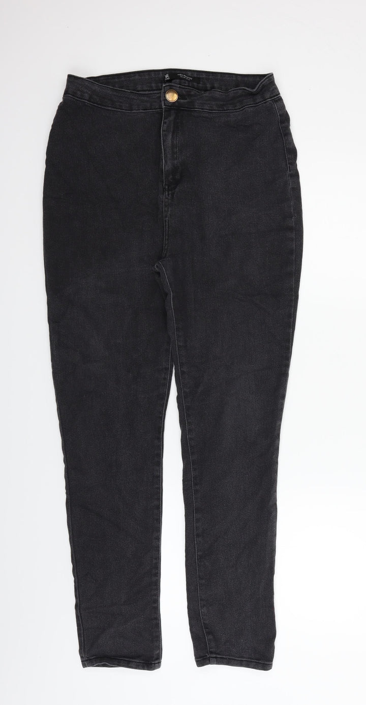 Oakridge Womens Grey   Straight Jeans Size 16 L28 in