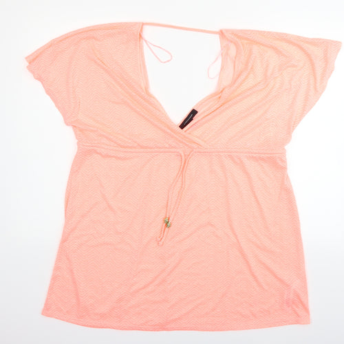 Atmosphere Womens Orange   Basic T-Shirt Size L