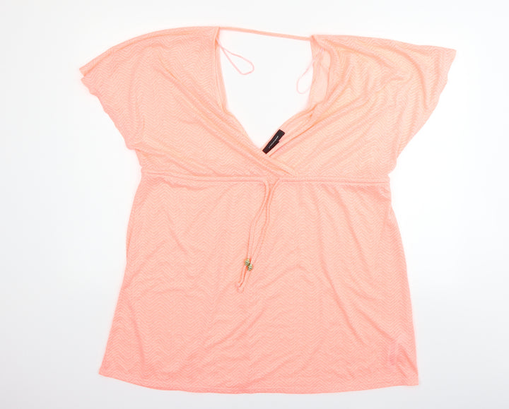 Atmosphere Womens Orange   Basic T-Shirt Size L