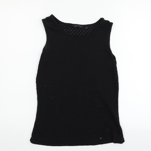New Look Womens Black   Basic Tank Size 6