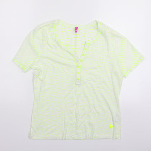 Basler Womens Gold Polka Dot  Basic T-Shirt Size 14