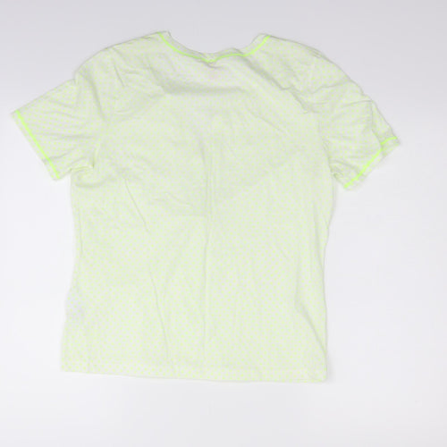 Basler Womens Gold Polka Dot  Basic T-Shirt Size 14