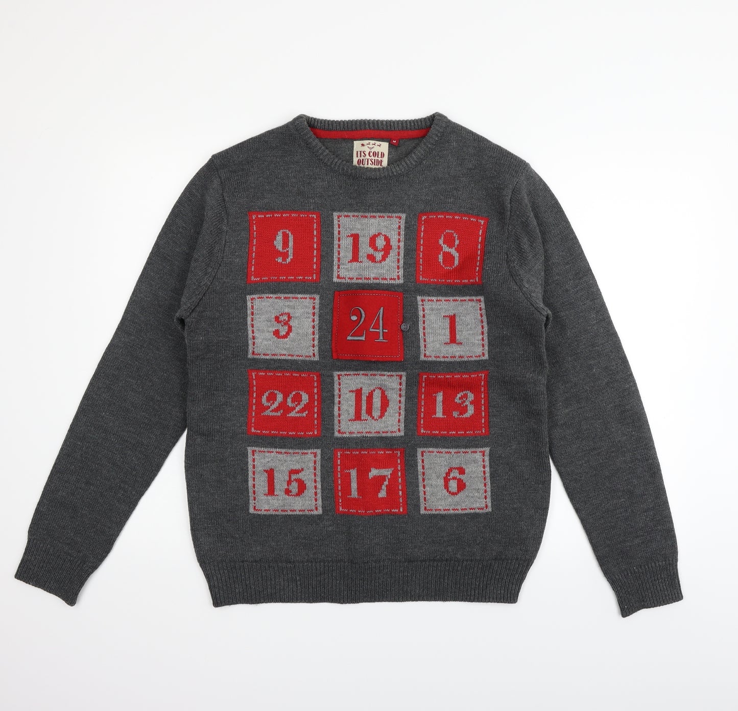 Threadbare Mens Grey   Pullover Jumper Size M