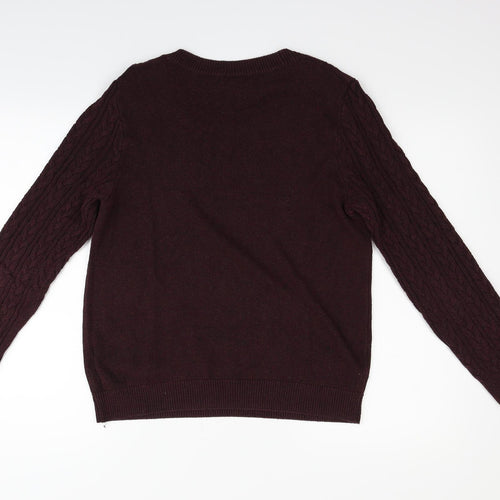 H&M Womens Purple   Pullover Jumper Size L