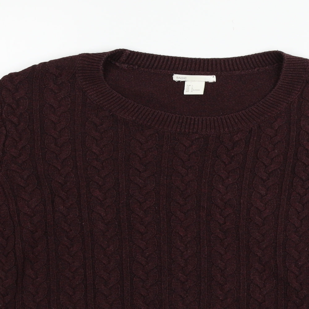 H&M Womens Purple   Pullover Jumper Size L