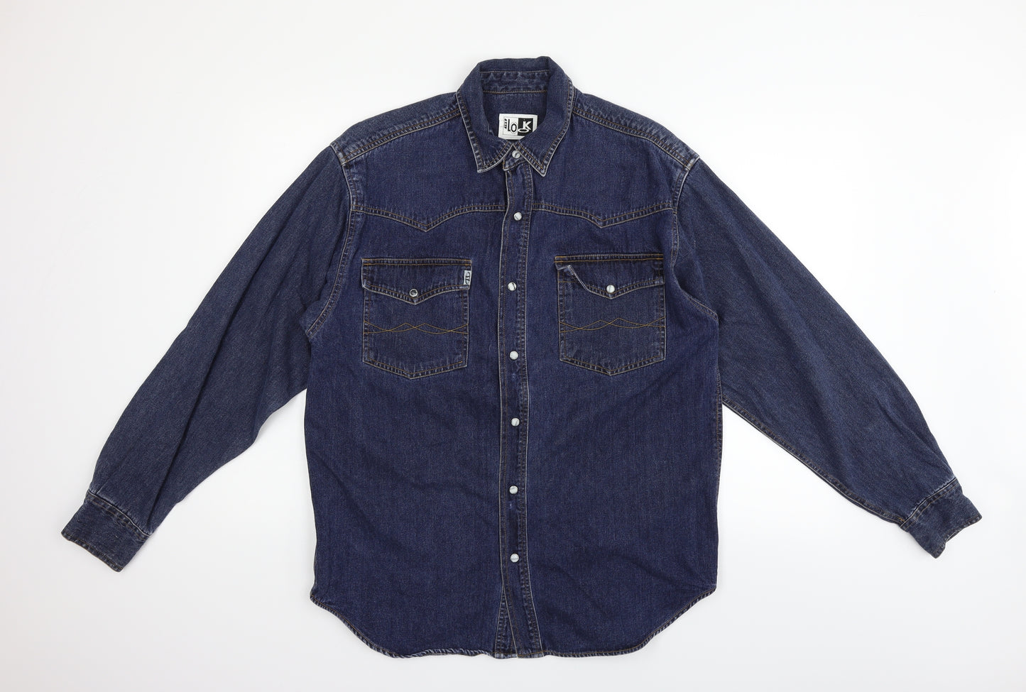 the look Womens Blue   Jacket  Size L