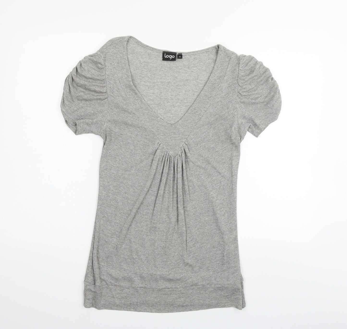 Logo Womens Grey   Fit & Flare  Size 14