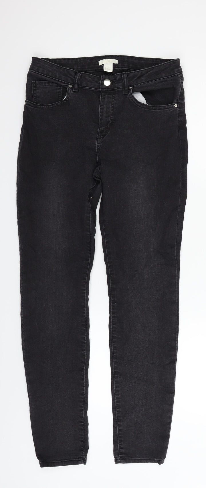 H&M Womens Grey   Trousers  Size 10 L27 in