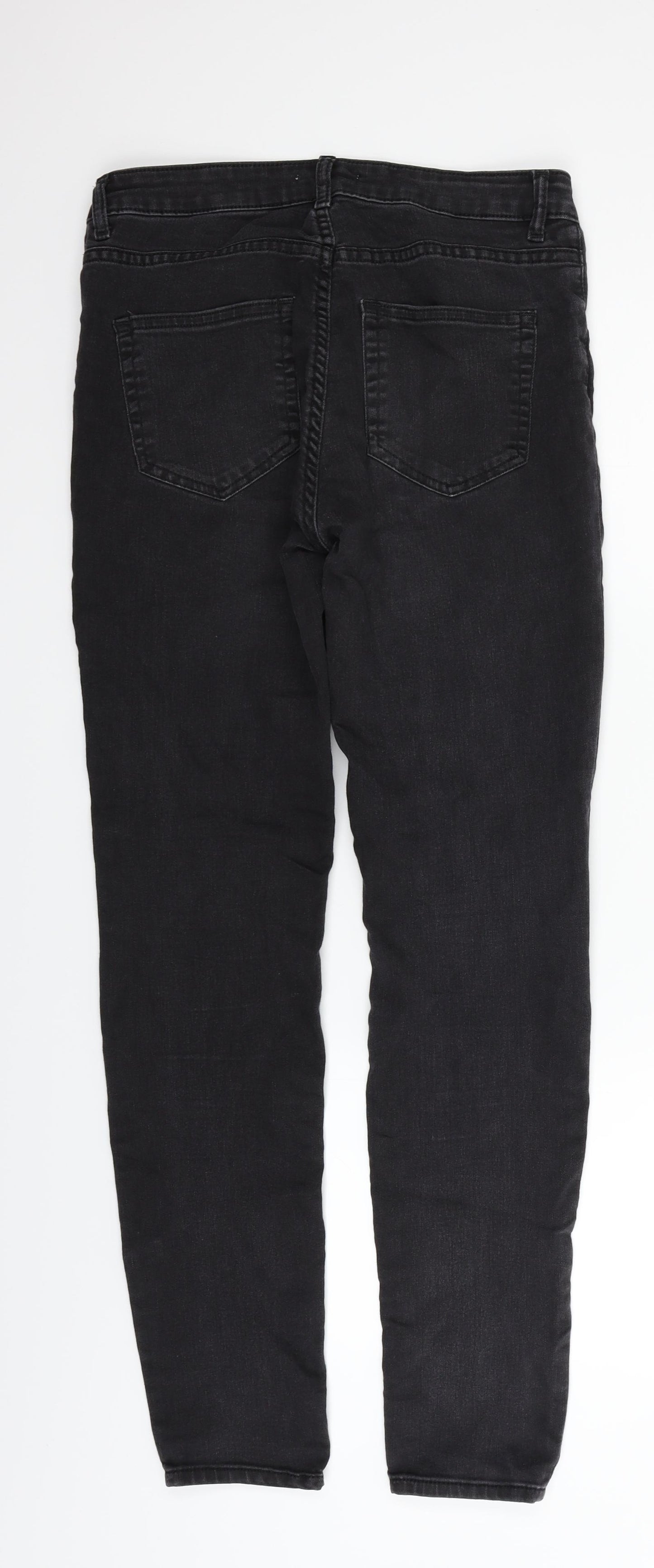 H&M Womens Grey   Trousers  Size 10 L27 in