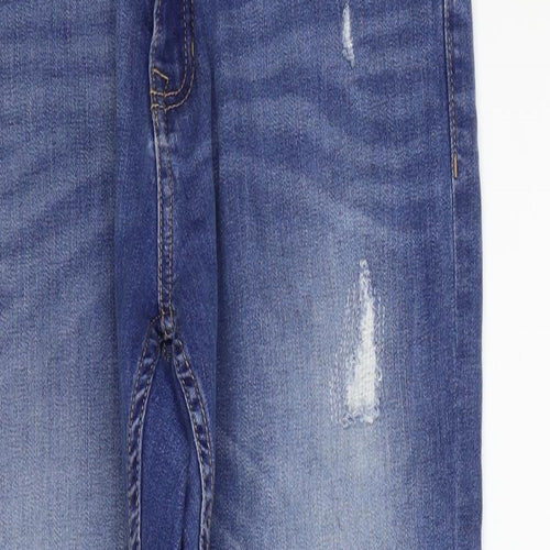 Marks and Spencer Womens Blue   Straight Jeans Size 12 L26 in