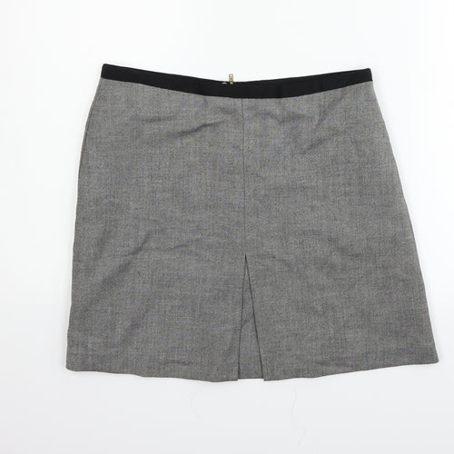 H&M Womens Grey   Flare Skirt Size 12