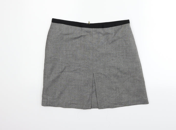 H&M Womens Grey Flare Skirt Size 12